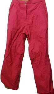 Columbia Convert Womens Snow Pants Size Medium Pink Adjustable Waist Waterproof - Picture 1 of 12