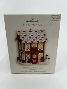 Hallmark Keepsake Ornament Noelville Gingerbread Lane 2008 House Snowman #3 - Picture 1 of 2
