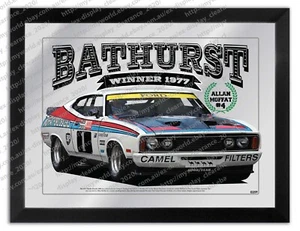 BAR MIRROR #0259 SUIT ALLAN MOFFAT FORD XC COUPE BATHURST 1977 WINNER COLLECTOR - Picture 1 of 2