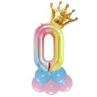 Crown Foil Number 40" Foil Balloon Kit 1st Boy Girl Birthday Party Decoration Uk