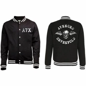 Official Avenged Sevenfold Death Bat Varsity Jacket Baseball Jacket - Picture 1 of 3