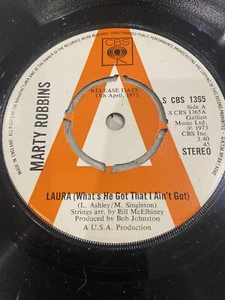 MARTY ROBBINS 1973 Vinyl 45rpm 7” Demo - LAURA ( What’s He Got That I Ain’t Got - Picture 1 of 4
