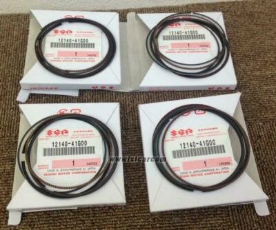 JUEGO DE ANILLOS PISTÓN SUZUKI GSX-R1000 2005-2006 12140-41G00 ricambi motociclistici 4U Foto 1 de 4