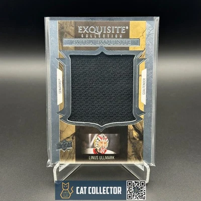 2025-26 UD Exquisite Collection LINUS ULLMARK #ECE-LU Extra Exquisite /99 Jersey - Image 1 of 4