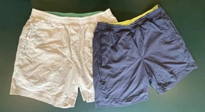 2 Birddogs Classic Shorts Mens XL Blue & Khaki Boomstick Lined Lot Bird Dogs EUC - Picture 1 of 15