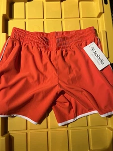 Isabella Active Wear Shorts Gr. Small rot gefüttert, Reißverschlusstaschen neu mit Etikett Fitnessstudio - Bild 1 von 4