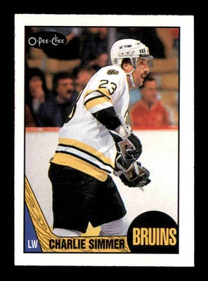 1987 O-Pee-Chee #52 Charlie Simmer   NM/NM+ X3369050 - Image 1 of 3