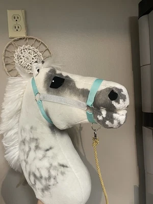 Soporte para caballo hobby turquesa + blanco Foto 1 de 3