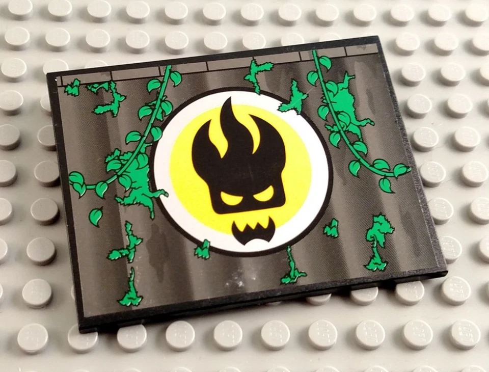 LEGO Negro 6x8 Techo Pendiente Pieza con Agentes Dr Inferno Pegatina Foto 1 de 1