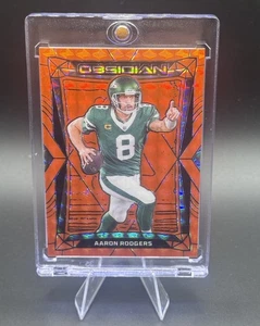2024 Panini Obsidian • Aaron Rodgers /24 International SP Orange Mosaic 🔥 - Picture 1 of 3