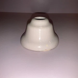 Antique Porcelain Escutcheon Republic USA Single White Deco Bathtub Shower 31/4” - Picture 1 of 7