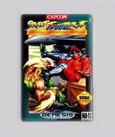 Street Fighter 2  / Sega Genesis - 2"x3" Fridge MAGNET (game retro vintage