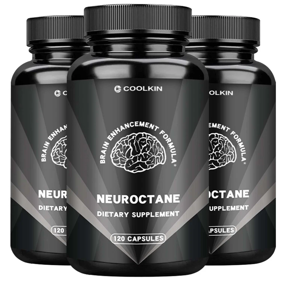 COOLKIN Neuroctane Nootropic Brain Supplement for Concentration - Memory Focus Booster