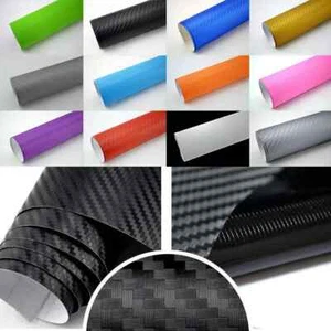 BLASENFREIE 3D Carbon AutoFolie Matt Glanz (4,89€/m²) LUFTKANÄLE Auto Folie Wrap - Bild 1 von 13