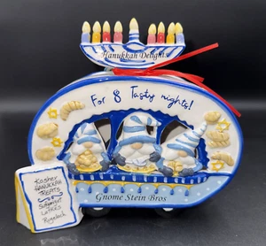 Blue Sky Clayworks Hanukkah Delights Gnome Food Truck Tealight House - Very Rare - Picture 1 of 18