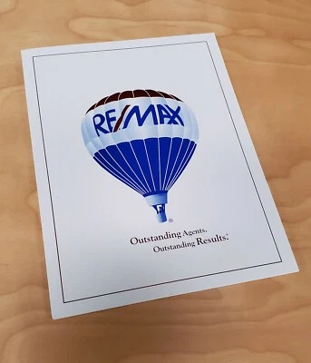 Re/Max Branded Two Pocket Portfolio Folders - Remax - 50 Pack - 9x12 inches