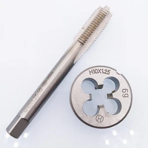 HSS M10 x 1.25mm Plug Tap & M10 x 1.25mm Die CNC Metric Taper Thread Right Hand - Picture 1 of 4