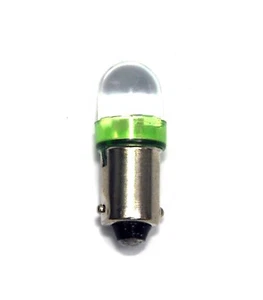 5 Stck. LED Anzeigelampe Farbe = grün DC 24 V 0,2 W T10x28 mm BA9S Basis 8066A-G DK - Bild 1 von 2