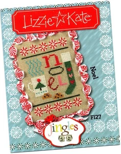 LIZZIE KATE JINGLES "NOEL" CROSS STITCH CHART #F127 (2013) - BN - Picture 1 of 1