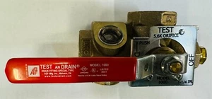 1.25" AGF MANUFACTURING MODEL 1000 INSPECTORS TEST AND DRAIN VALVE - 1 & 1/4" - Picture 1 of 3