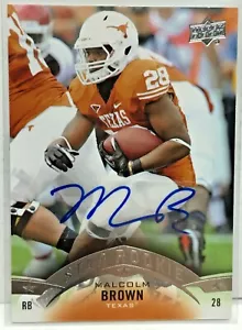 Malcolm Brown 2015 Upper Deck Star Rookie RC Autograph Auto - TEXAS LONGHORNS - Picture 1 of 1