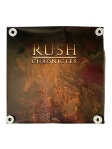 RUSH CHRONICLES 1990 RARE RECORD STORE PROMO 24x24 FLAT ART POSTER - Picture 1 of 17