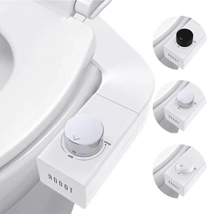 Toilet Bidet Dual Nozzle Left and Right Hand Side Convertible, 3 Color knobs - Picture 1 of 11