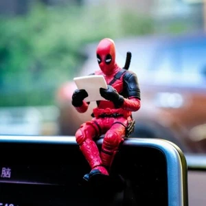 NEW Marvel Decoration DeadPool Action Mini Doll For Car Interior Decoration - Picture 1 of 8