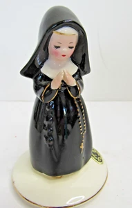 Vintage Josef Originals Praying NUN TOP LID of TRINKET BOX 4.5 inch **ONLY** - Picture 1 of 4