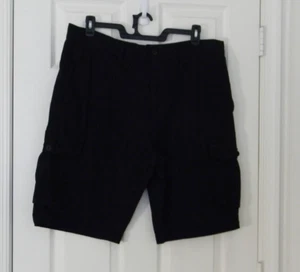 Beverly Hills Polo Club Mens Shorts Black Cargo Pockets 40 - Picture 1 of 3