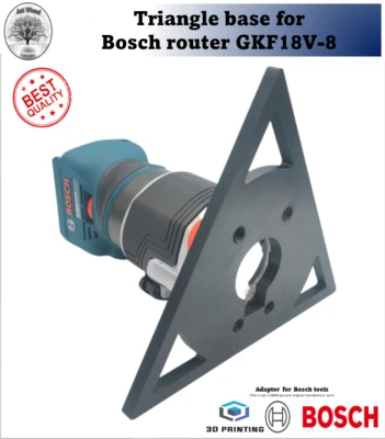 Bosch GKF18V-8 router Triangle sub base Groove Jig Slotting Made in UK - Image 1 of 4