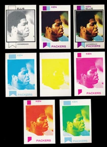 1973 Topps Football #340 Ken Ellis 8 tarjetas prueba progresiva 73TFB59 - Imagen 1 de 1