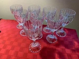 Mikasa Park Lane Wine Glasses Set Of 8 Goblets Crystal 6 3/8” Germany Barware - Picture 1 of 14