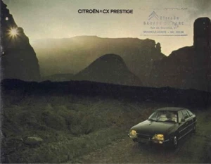Katalog Prospekt Citroën CX Prestige 1977 Belgien auf Französisch - Bild 1 von 2