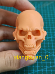 1:18 Skeleton Man Monster Head Sculpt Male Carved For 3.75"  Action Figure
