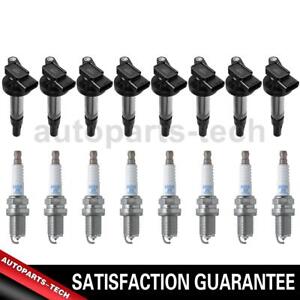 16x NGK  Ignition Coil Spark Plug For Land Rover 2005~2009