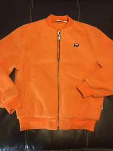Puma Downtown Sherpa Jacket 595843 17 TT14328 Jaffa Orange Mens Size M $90 - Picture 1 of 7