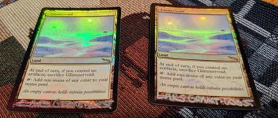 MTG Glimmervoid FOIL Mirrodin Signed/Autographed  LARS x2 LP - Image 1 of 4