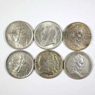 6x Better Date 1918, 1925, 1936 Classic Commemorative Half Dollars 50c 30899 - Image 1 of 4