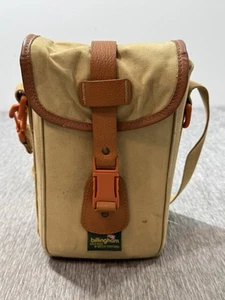 Vintage Billingham Bag Crossbody Satchel Canvas Camera Lens Travel Plastic Tan b - Picture 1 of 13