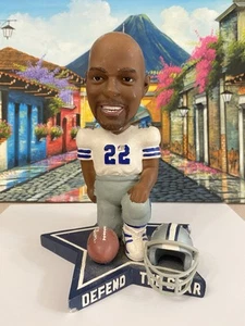 DALLAS COWBOYS EMMITT SMITH BOBBLEHEAD LIMITED ED. DEFEND THE STAR BOBBLE DOBBLE - Picture 1 of 9