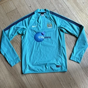 2015-16 Manchester City Nike Storm-Fit Over Shirt Training Jersey Warm Up Sz S - Picture 1 of 17