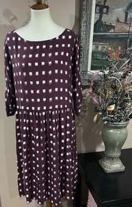 Aglini Silk Geometric Print Dress Size 44/12 US - Picture 1 of 11