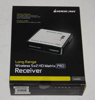New Iogear GWHDRX01 Long Range Wireless 5x2 HD Matrix PRO Additional Receiver - Image 1 of 4