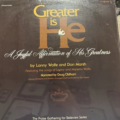 SEALED LP Southern Gospel Lanny Wolfe Don Marsh "Greater Is He" Doug Oldham 3448 - Image 1 of 2