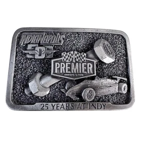 Indianapolis Indy 500 Premier Motor Speedway Race Car 25 years Belt Buckle - Picture 1 of 4