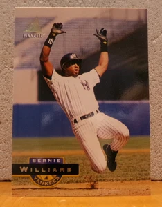 VERY COOL BASEBALL CARD NEW YORK YANKEES BERNIE WILLIAMS - JUMPING FOR JOY? - Picture 1 of 2
