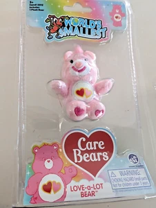 World's Smallest Care Bears 💗 Love-a-Lot Pink Bear Micro PLUSH Toy Series 2.75" - Picture 1 of 5