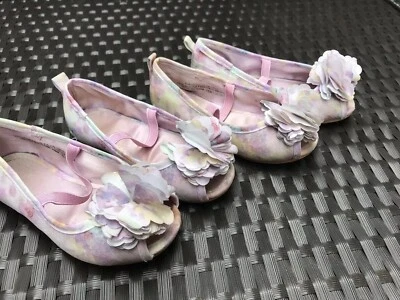 Hm Sandals Shoes Girls 7.5 Eu 24 Twins? Lot Of 2 Pairs - Image 1 of 4