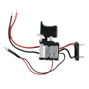 Auslöseschalter 7,2 V - 24 V Kunststoff und Metall Elektrowerkzeuge mit kleinem Licht - Bild 1 von 12